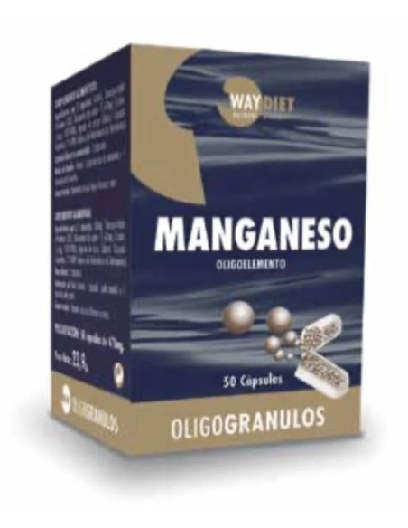 Manganeso oligogránulos 50 cap Waydiet