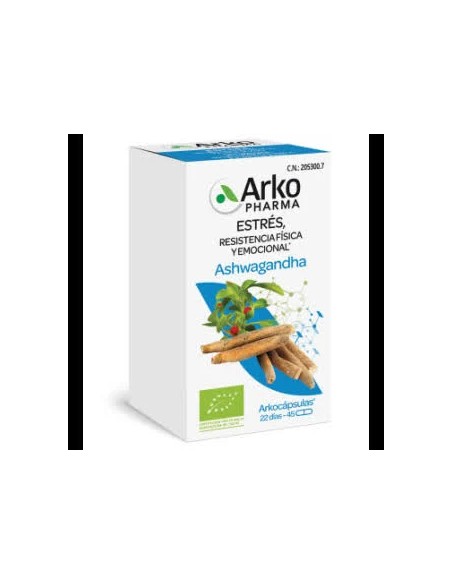 Arkocápsulas Ashwagandha Bio 45 cap Arkopharma