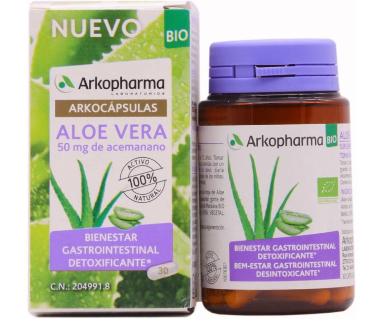 Arkocápsulas Aloe Vera Bio 30 cap Arkopharma