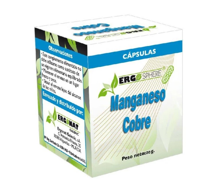 Manganeso - cobre ergosphere 50 cap Ergonat