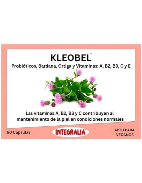 Kleobel con probióticos 60 cap Integralia