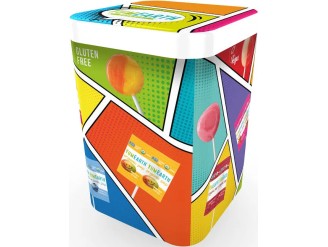 Piruletas orgánicas sabor frutas.