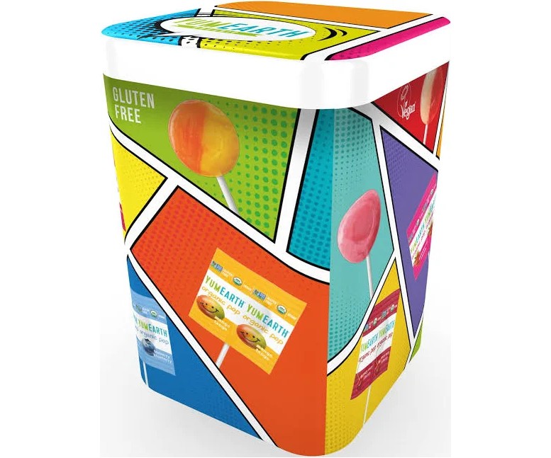 Piruletas orgánicas sabor frutas. 50 ud Yum Earth