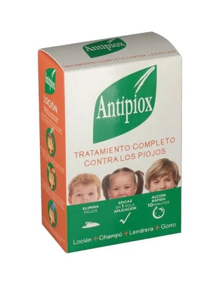 Antipiox pack (loción+champú+liendrera) 150 ml + 150 ml + 1 ud Antipiox