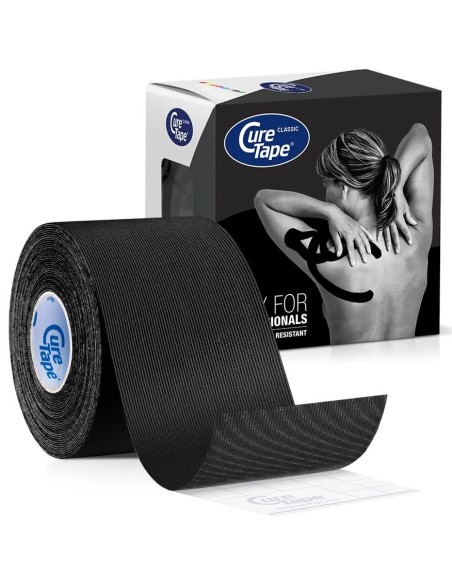 Cure tape negro vendaje neuromuscular 5 cm x 5 m Cure tape