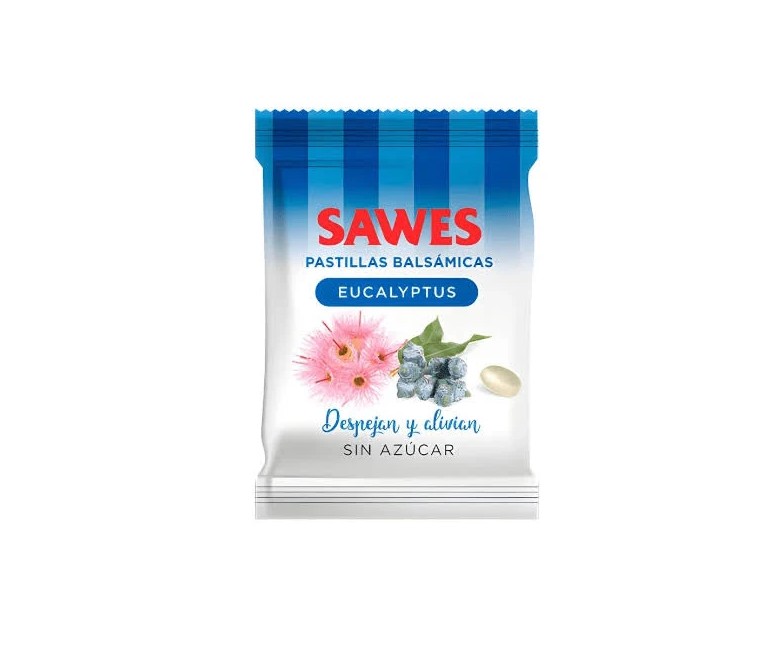 Caramelos s/a eucaliptus bolsa 100 g Sawes