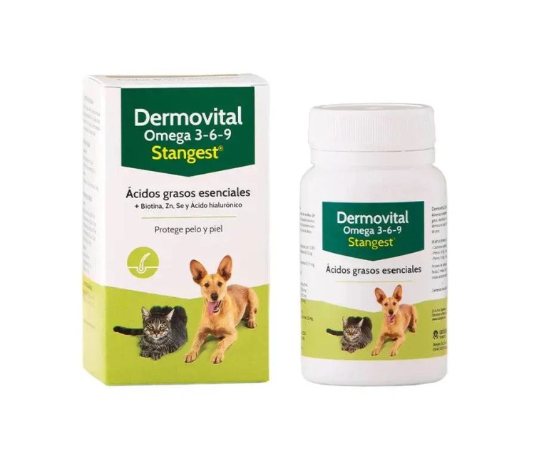Dermovital omega 3-6-9 perros y gatos 60 cap Stangest