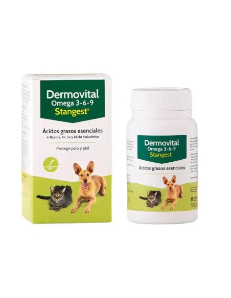 Dermovital omega 3-6-9 perros y gatos 60 cap Stangest