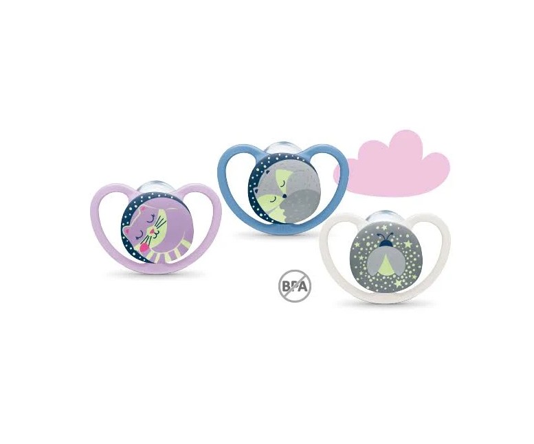 Chupete Nuk Space Night silicona 1 unidad Nuk