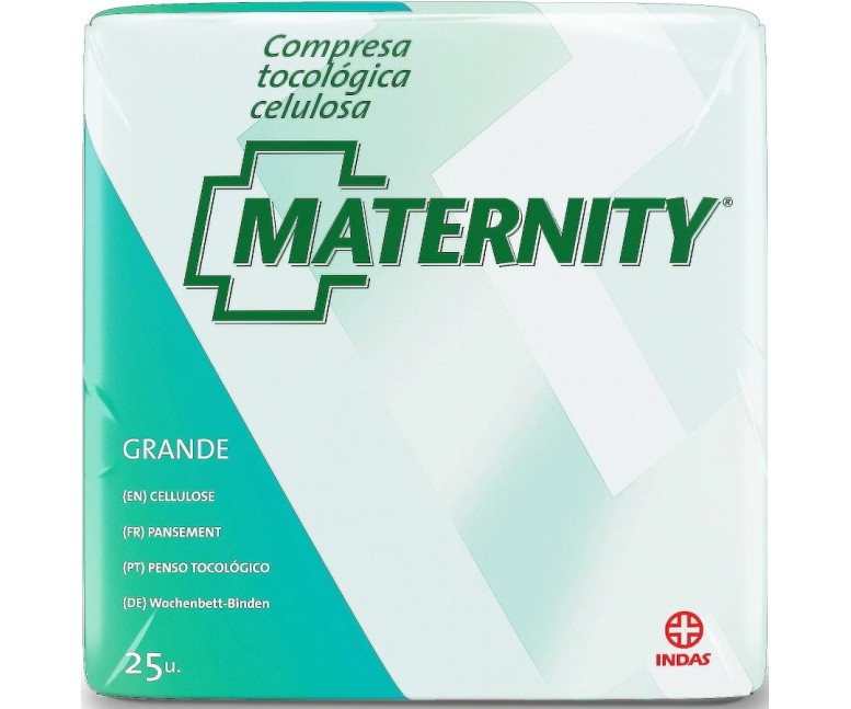 Compresa hig indas maternity celulos 25 un Indasec
