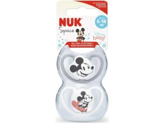 Chupete space mickey gris silicona