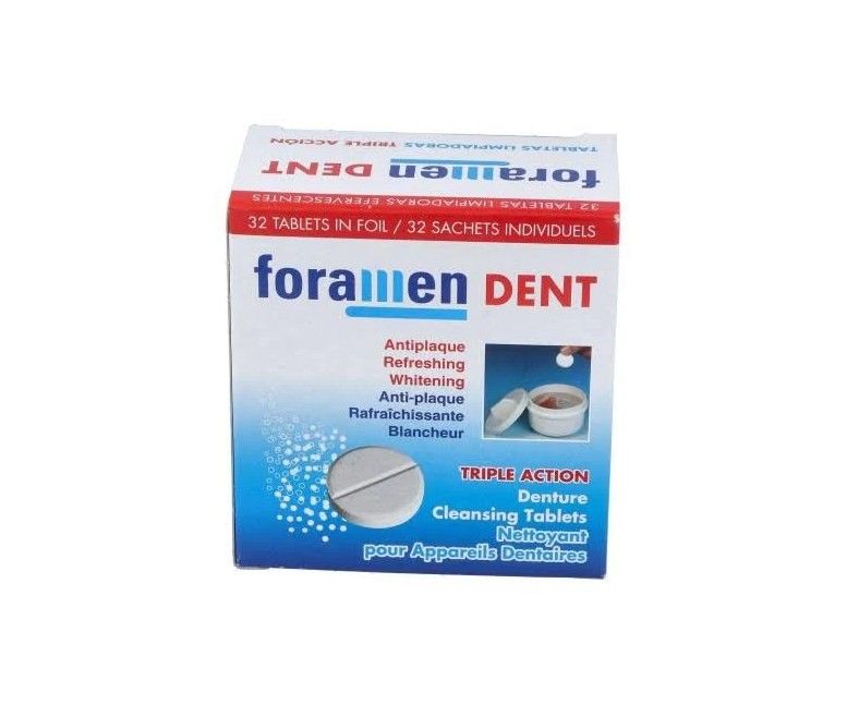 Foradent tableta de limpieza para prótesis 30 ud Oradent