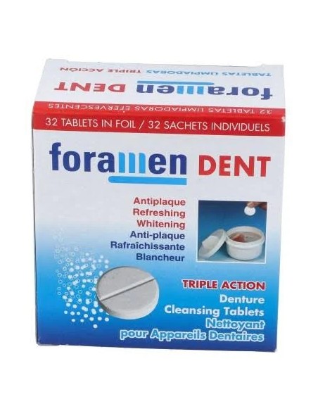 Foradent tableta de limpieza para prótesis 30 ud Oradent