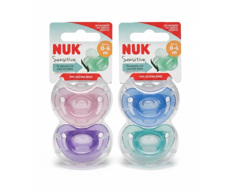 Chupete sensitive silicona 2 ud Nuk