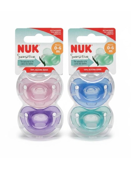 Chupete sensitive silicona 2 ud Nuk