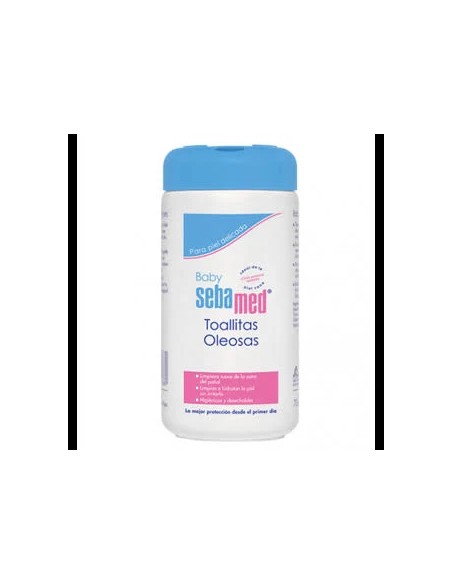 Baby toallitas limpieza pañal oleosas 70 uds Sebamed