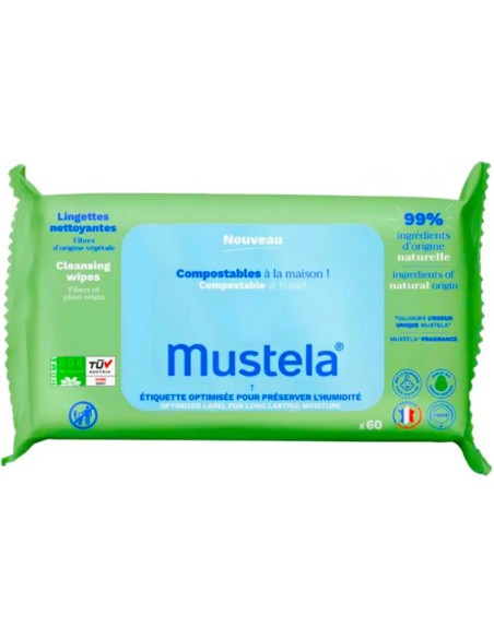 Toallitas limpiadoras bebe-niño 70 uds Mustela