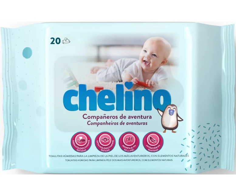 Chelino toallitas inf dermo sensitive 20 un Chelino