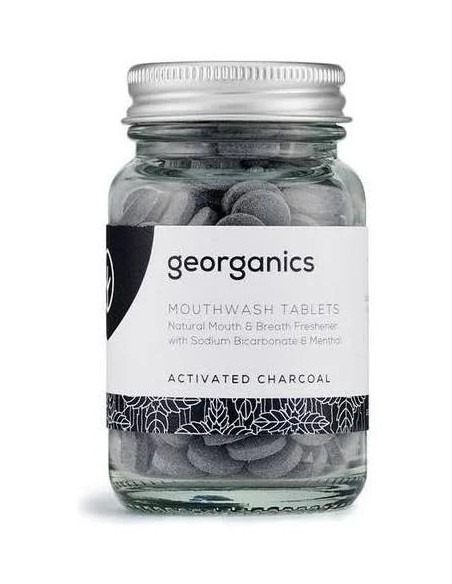 Enjuague bucal carbón activado 180 tab Georganics