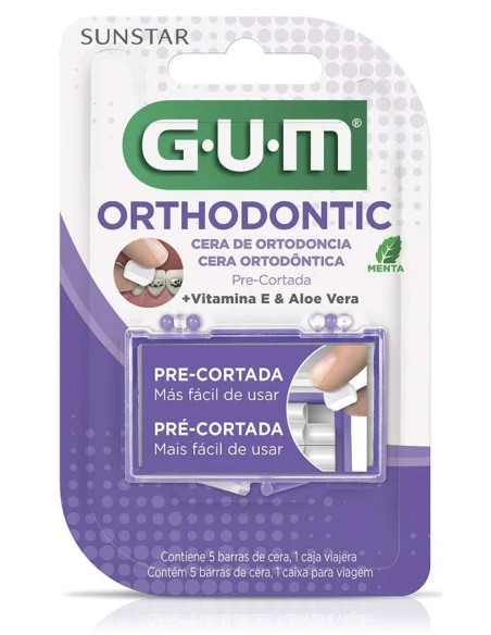 Butler cera ortodoncia mentolada 5 ud Gum