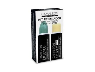 Camaleón kit reparador labial+exfoliante melón