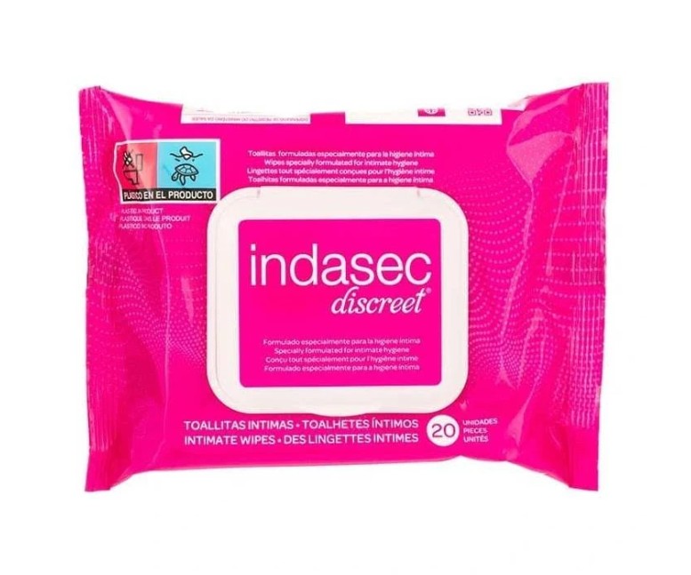 Toallitas Indasec Hig íntima Alo Vera 20 un Indasec
