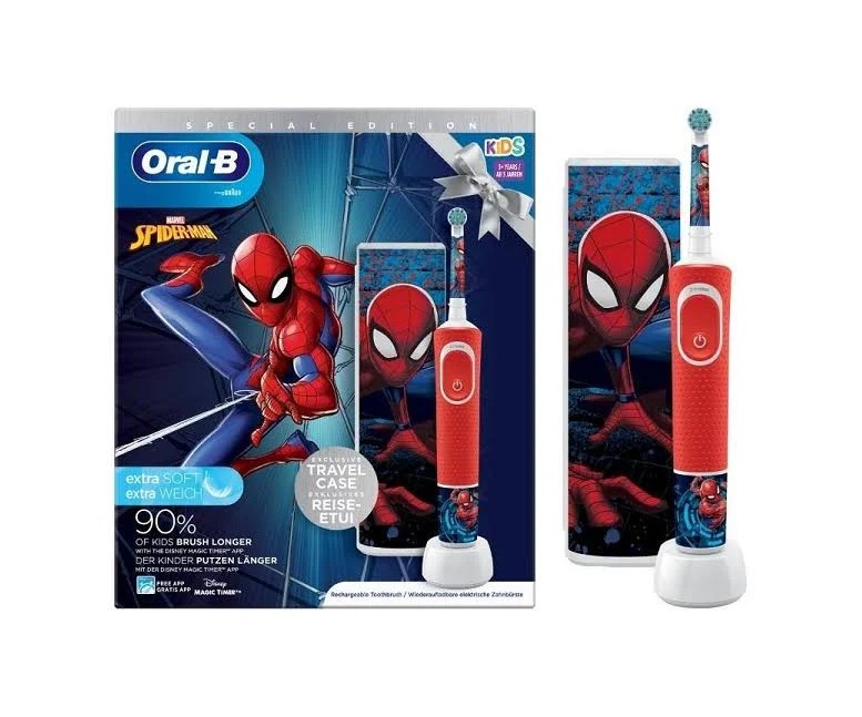Cepillo recargable vitality kids box Spiderman 1 unidad Oral B