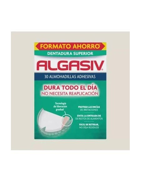 Algasiv almohadilla dental superior adhesiva 30 ud Algasiv