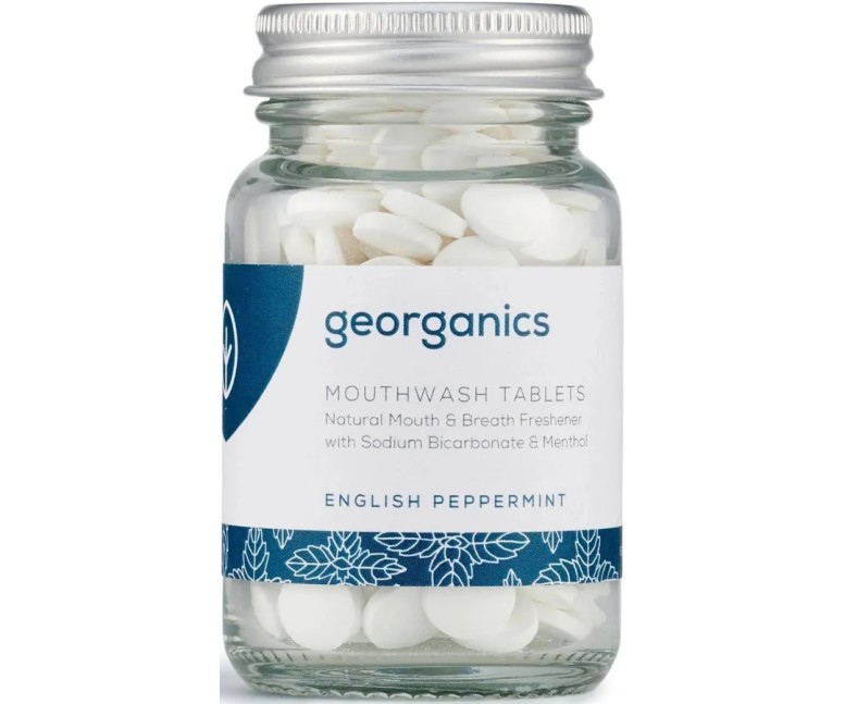 Enjuague bucal menta 180 tab Georganics