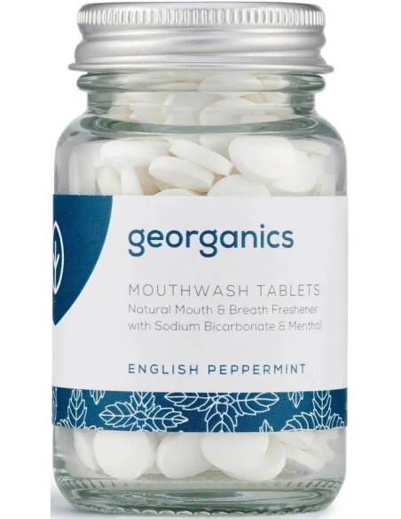Enjuague bucal menta 180 tab Georganics