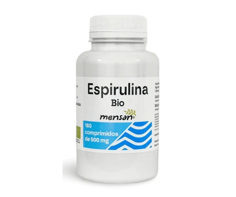 Espirulina bio 180 tab - 500 mg Mensan