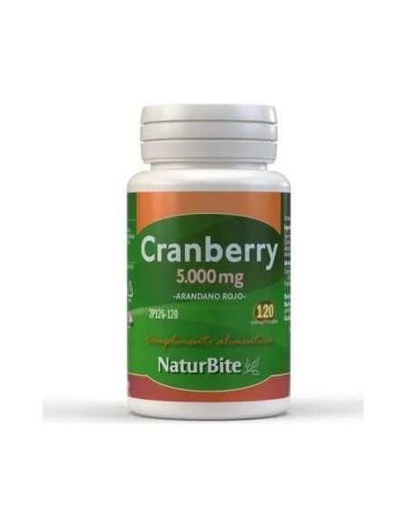 Cranberry arándano rojo 120 comp - 5000 mg Naturbite