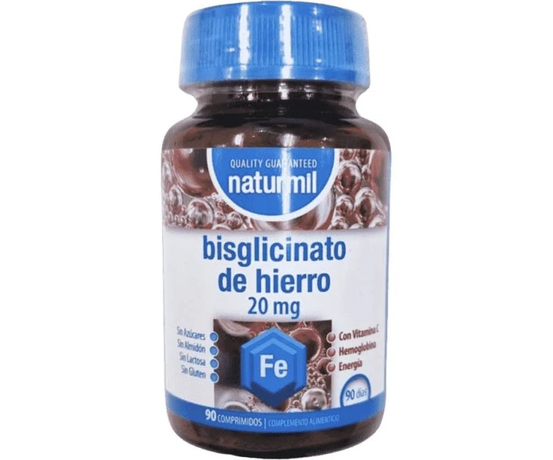 Hierro bisglicinato 90 tab - 20 mg Dietmed