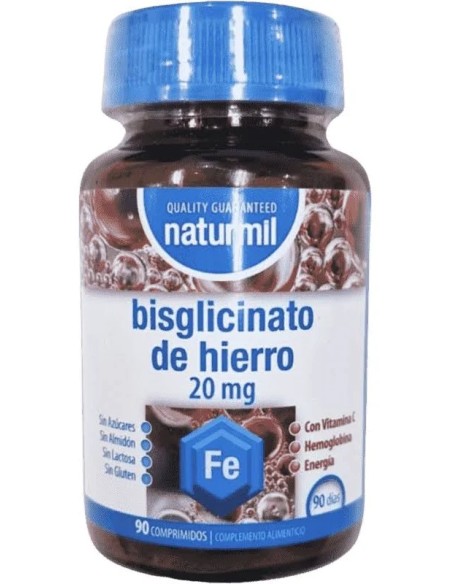 Hierro bisglicinato 90 tab - 20 mg Dietmed