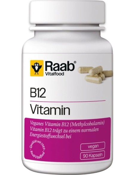 Vitamina B12 cap vegan sg 90 cap - 460 mg Raab