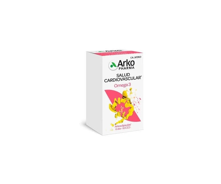 Aceite de pescado omega 3 arkocapsulas 50 cap Arkopharma