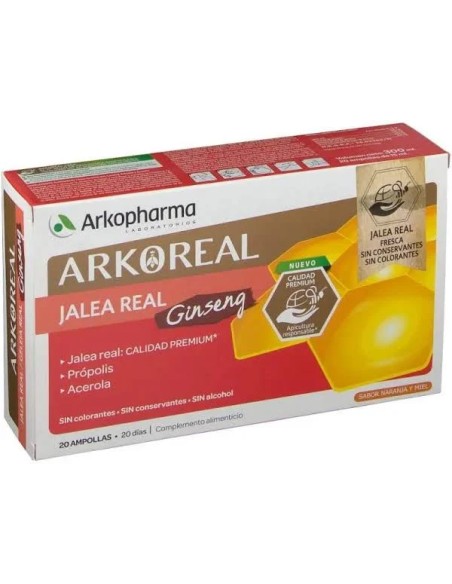 Arkoreal jalea real+ginseng 20 amp Arkopharma