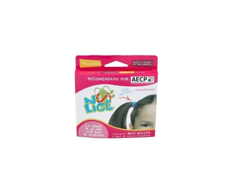 No lice coletero anti-piojos negro/marrón 4 ud No lice