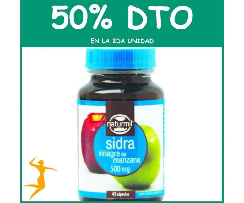 Sidra (vinagre de manzana) 45 cap - 500 mg Dietmed