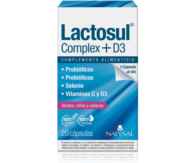 Lactosul complex + d3 20 cap Natysal