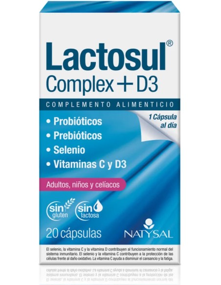 Lactosul complex + d3 20 cap Natysal