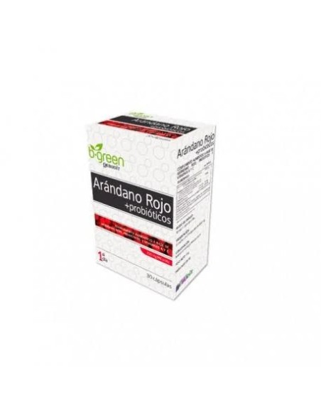 Arándano rojo + probióticos 30 cap B.Green