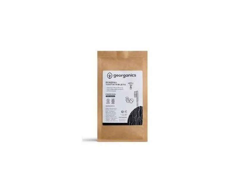 Dentífrico mineral carbón activo efervescente 720 tab Georganics
