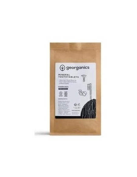 Dentífrico mineral carbón activo efervescente 720 tab Georganics