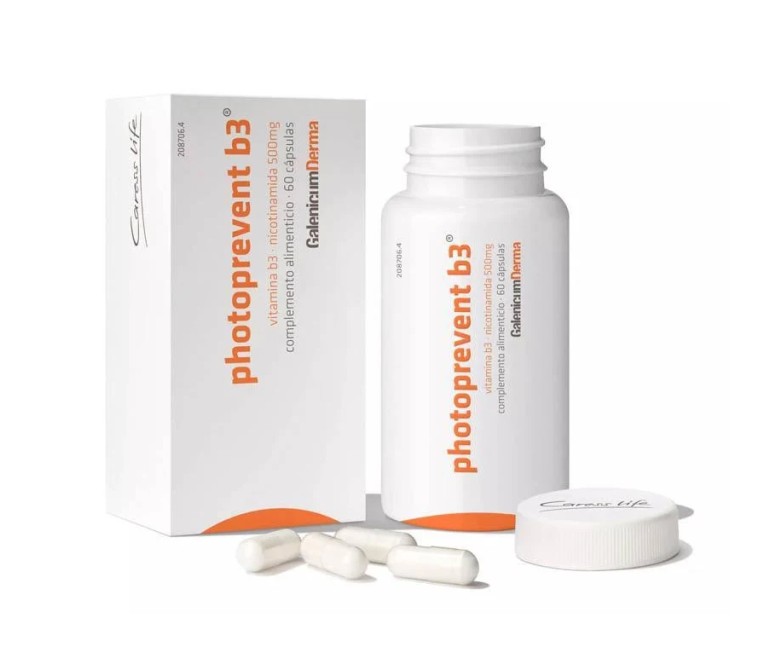 Photoprevent b3 nicotinamida 60 cap - 500 mg Galenicerderma