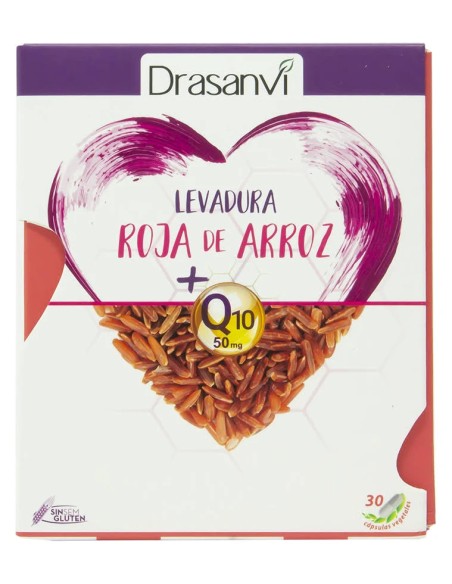 Levadura roja de arroz monac. k +q10 30 cap - 2,9 mg Drasanvi
