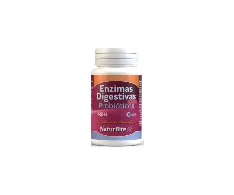 Enzimas digestivas+probióticos 60 cap Naturbite