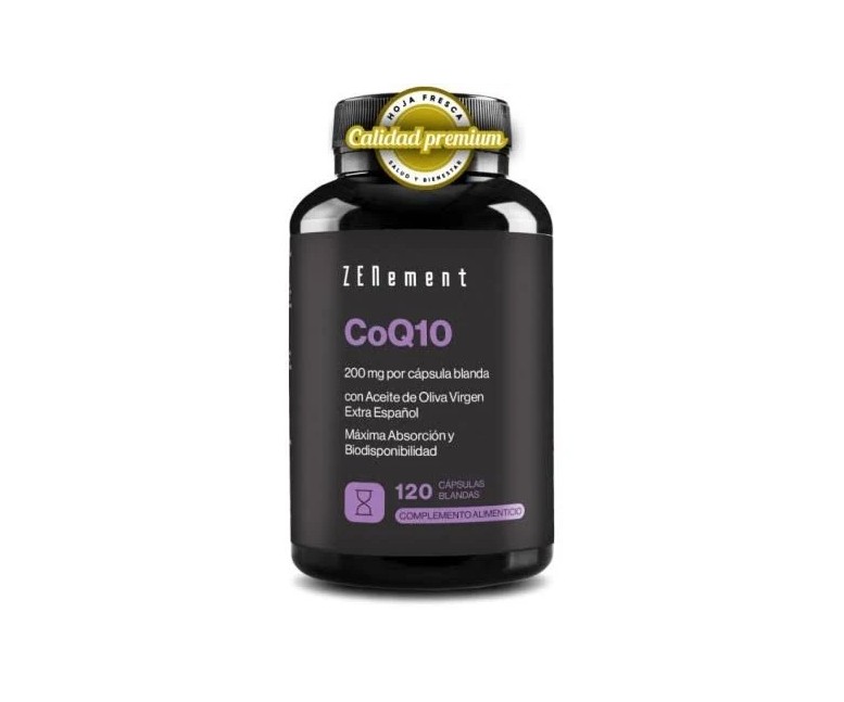 Coq10 con ácido de oliva 120 cap Zenement