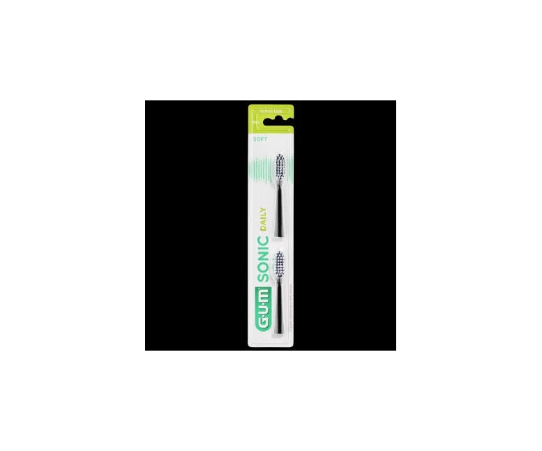 Recambio cepillo eléctrico sonic daily negro 2 un Gum