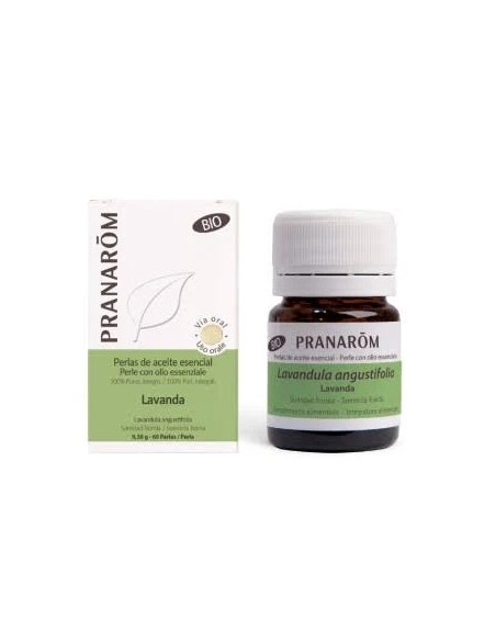 Lavanda aceite esencial en perlas 60 cap Pranarom